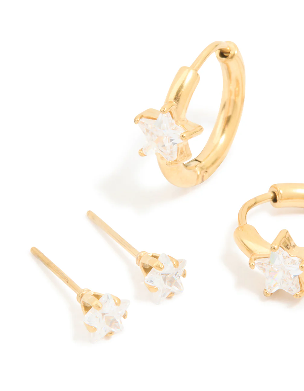 775-waterproof-gold-plated-stainless-steel-cubic-zirconia-huggie-stud-earrings-3-pack-4.webp Waterproof Gold Plated Stainless Steel Cubic Zirconia Huggie & Stud Earrings 3-Pack