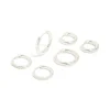 Waterproof Stainless Steel Cubic Zirconia Essential Stacking Huggie Earrings 3-Pack