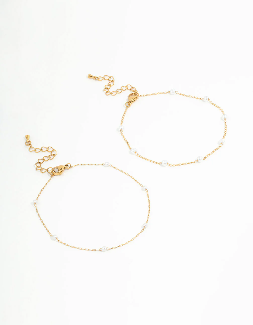 787-waterproof-gold-plated-stainless-steel-station-pearl-anklets-2-pack-1.webp Waterproof Gold Plated Stainless Steel Station & Pearl Anklets 2-Pack