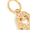 Waterproof Gold Plated Stainless Steel Filigree Hamsa Hand Charm