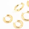 Waterproof Gold Plated Stainless Steel Thick Earrings 3-Pack