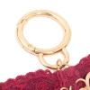 790-red-lace-fabric-bow-hearts-key-chain-3.webp Red Lace Fabric Bow & Hearts Key Chain