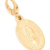 Waterproof Gold Plated Stainless Steel Mary Disc Charm