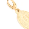 Waterproof Gold Plated Stainless Steel Mary Disc Charm