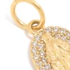 794-waterproof-gold-plated-stainless-steel-cubic-zirconia-mary-charm-2.webp Waterproof Gold Plated Stainless Steel Cubic Zirconia Mary Charm