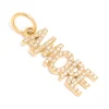 Waterproof Gold Plated Stainless Steel Cubic Zirconia Amore Charm