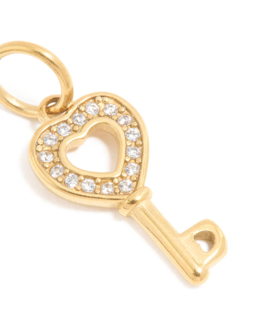 804-waterproof-gold-plated-stainless-steel-cubic-zirconia-heart-key-charm-3.webp Waterproof Gold Plated Stainless Steel Cubic Zirconia Heart & Key Charm