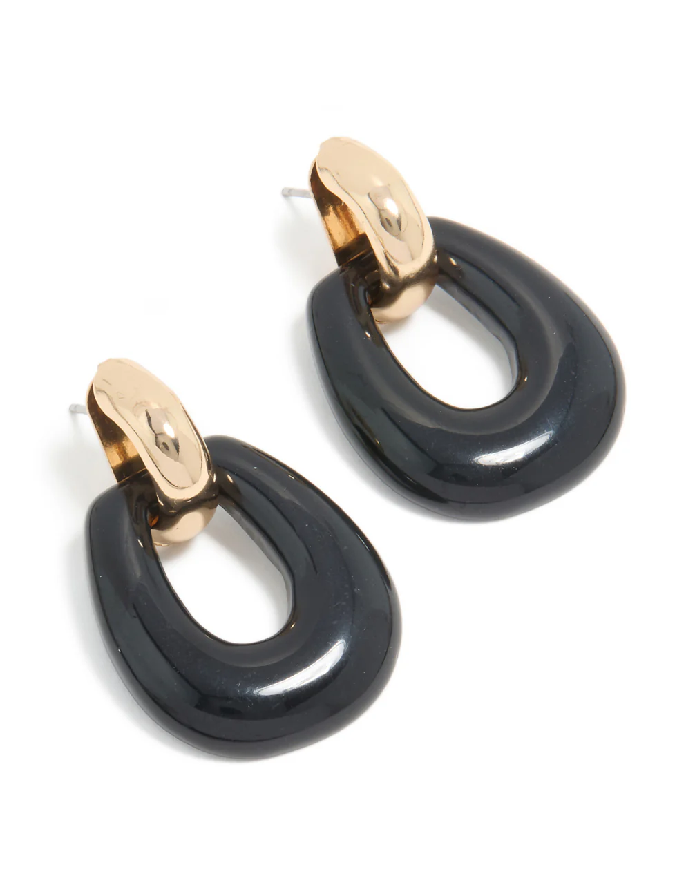807-gold-black-acrylic-doorknocker-drop-earrings-1.webp Gold & Black Acrylic Doorknocker Drop Earrings