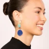 809-gold-light-dark-blue-acrylic-bead-drop-earrings-3.webp Gold Light & Dark Blue Acrylic Bead Drop Earrings