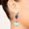 811-gold-blue-orange-acrylic-beaded-drop-stud-earrings-2.webp Gold Blue & Orange Acrylic Beaded Drop Stud Earrings