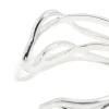 Silver Diamante Irregular Wrist Cuff