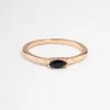 Black Oval Stone Ring