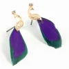 831-blue-green-feather-mini-peacock-earrings-1.webp Blue Green Feather Mini Peacock Earrings