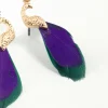831-blue-green-feather-mini-peacock-earrings-3.webp Blue Green Feather Mini Peacock Earrings