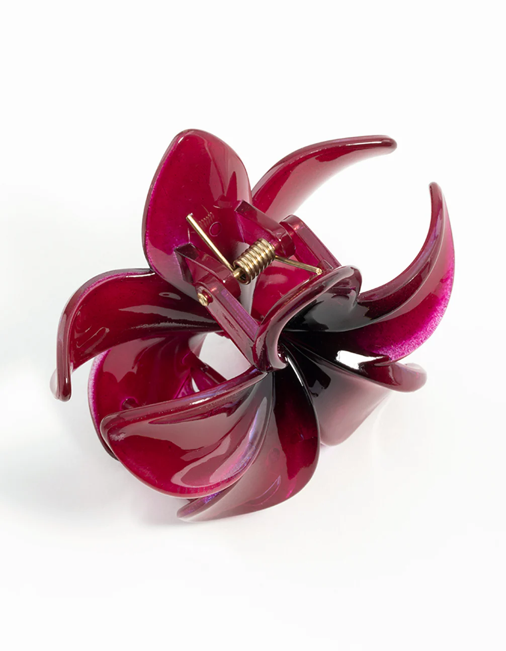 835-burgundy-ombre-tropical-hibiscus-claw-clip-3.webp Burgundy Ombre Tropical Hibiscus Claw Clip