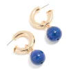 842-gold-blue-small-beaded-open-hoop-earrings-2.webp Gold & Blue Small Beaded Open Hoop Earrings