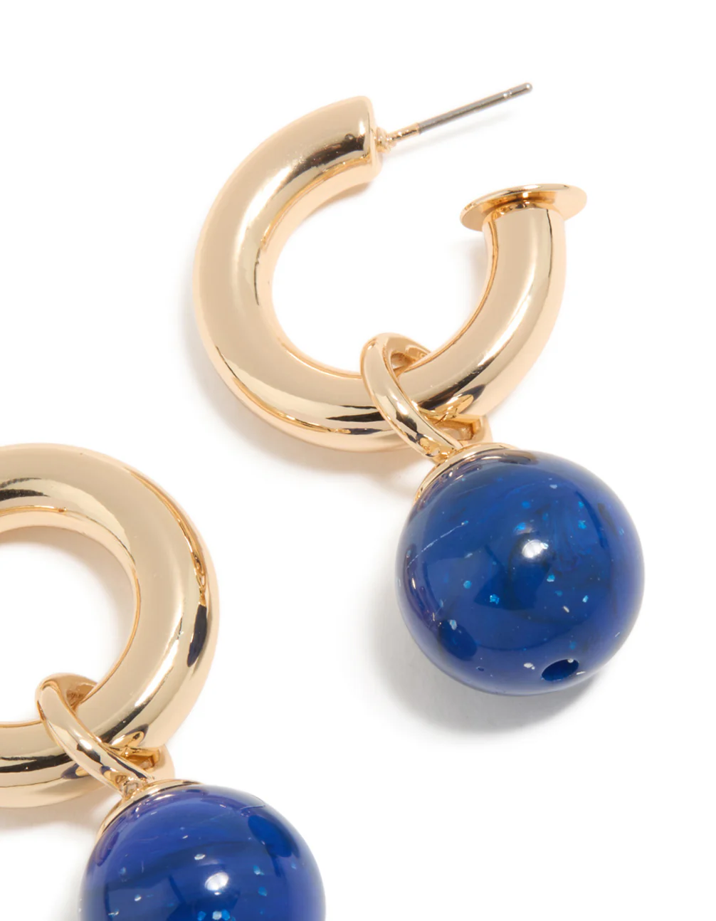 842-gold-blue-small-beaded-open-hoop-earrings-5.webp Gold & Blue Small Beaded Open Hoop Earrings