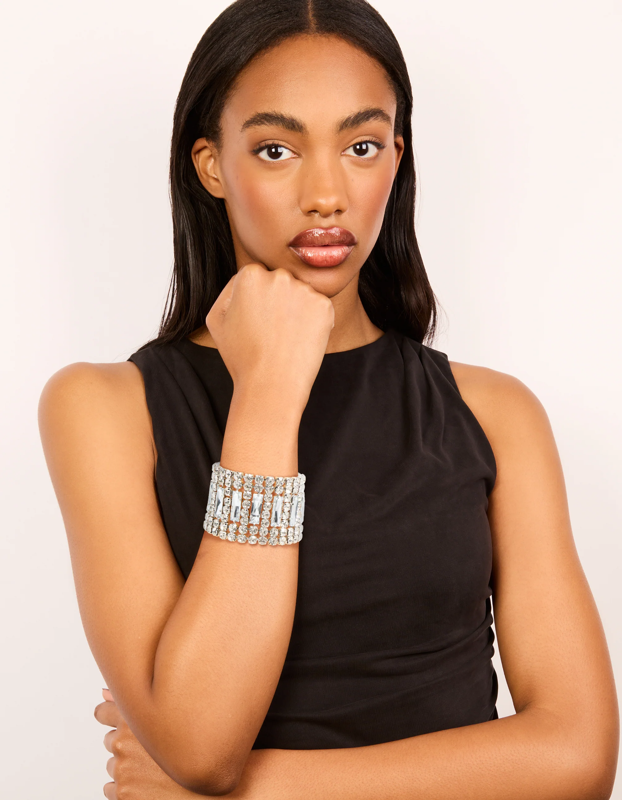 Silver Colossal Diamantes Bracelet