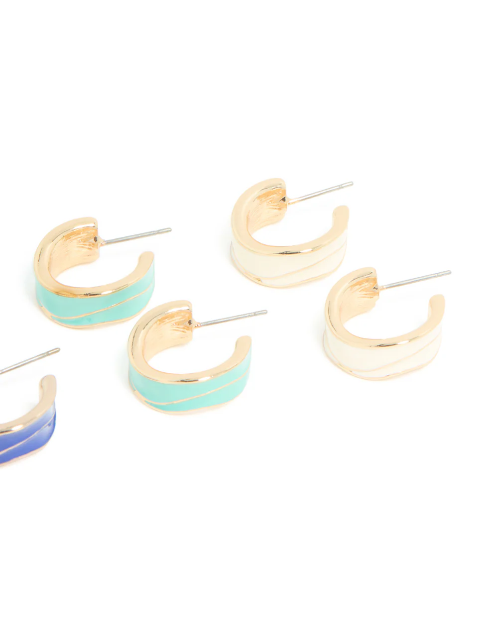 854-gold-blue-pink-enamel-wide-hoop-earrings-4-pack-3.webp Gold Blue & Pink Enamel Wide Hoop Earrings 4-Pack