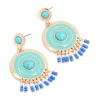 856-gold-blue-enamel-blue-beaded-round-drop-earrings-2.webp Gold Blue Enamel & Blue Beaded Round Drop Earrings