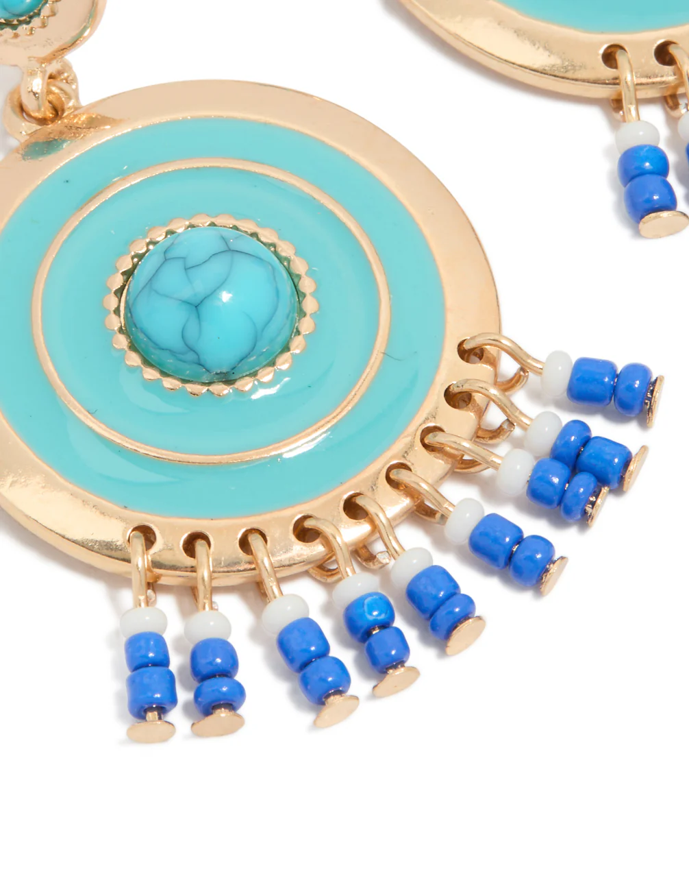 856-gold-blue-enamel-blue-beaded-round-drop-earrings-4.webp Gold Blue Enamel & Blue Beaded Round Drop Earrings