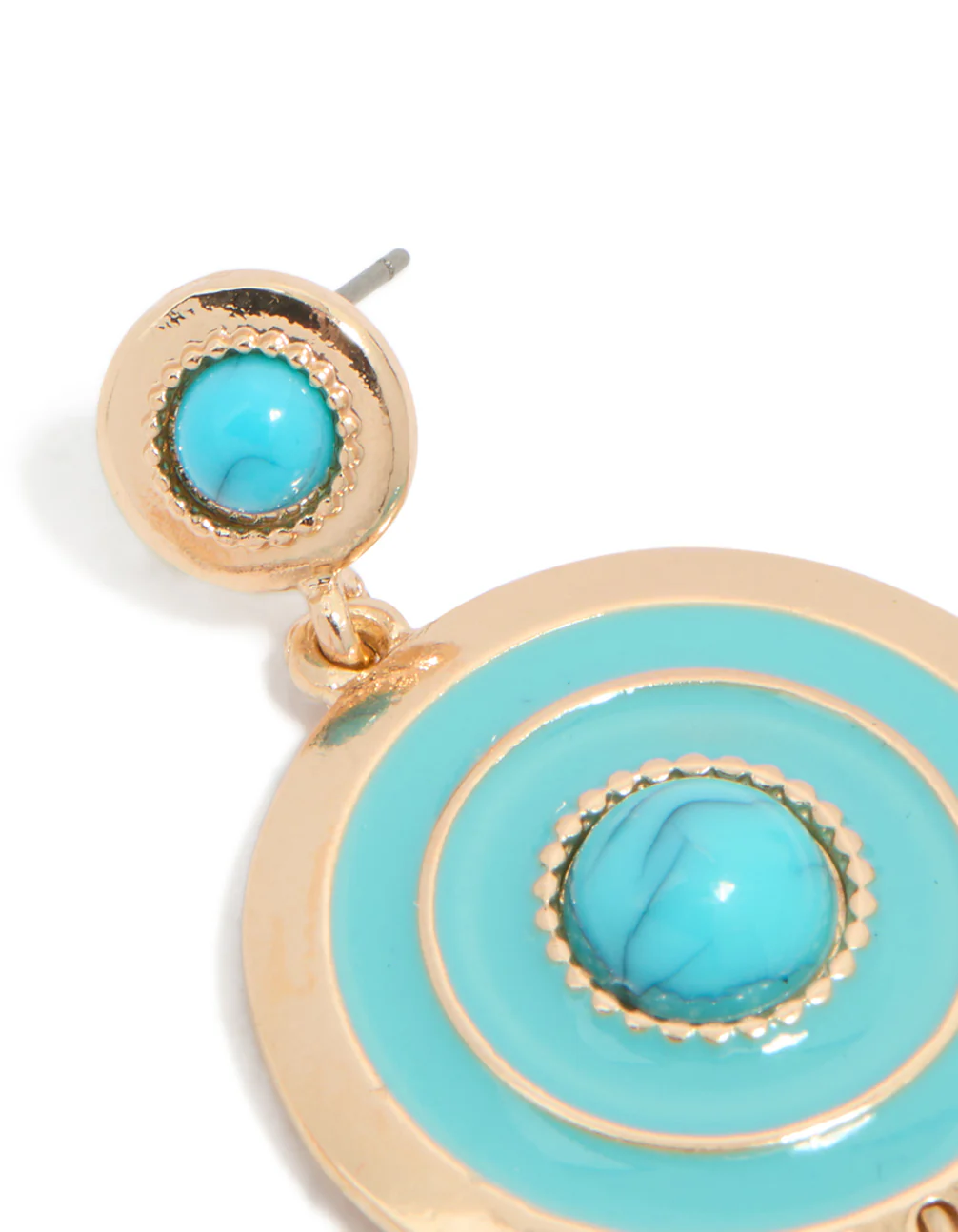 856-gold-blue-enamel-blue-beaded-round-drop-earrings-5.webp Gold Blue Enamel & Blue Beaded Round Drop Earrings