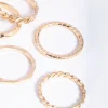 Gold Chain Link Ring 5-Pack