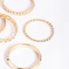 Gold Chain Link Ring 5-Pack