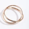 Gold Classic Crossover Ring