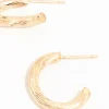 901-gold-fine-textured-hoop-earrings-5.webp Gold Fine Textured Hoop Earrings