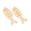 907-gold-hammered-fish-drop-earrings-2.webp Gold Hammered Fish Drop Earrings