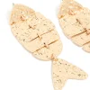 907-gold-hammered-fish-drop-earrings-4.webp Gold Hammered Fish Drop Earrings