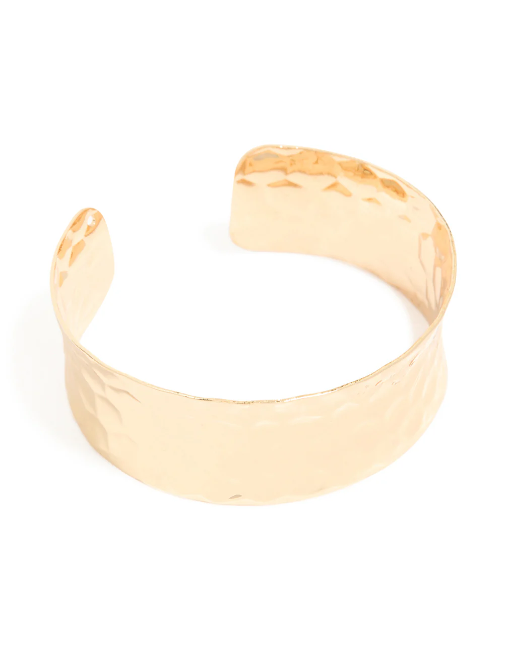 908-gold-hammered-open-wrist-cuff-2.webp Gold Hammered Open Wrist Cuff