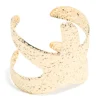 Gold Hammered Starfish Wrap Wrist Cuff