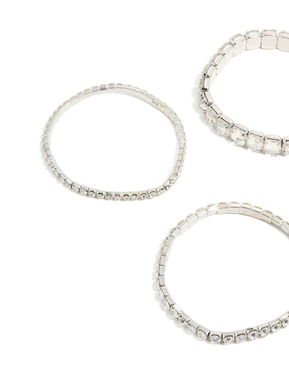 92-silver-shimmer-diamante-stretch-bracelets-5-pack-2.webp Silver Shimmer Diamante Stretch Bracelets 5-Pack
