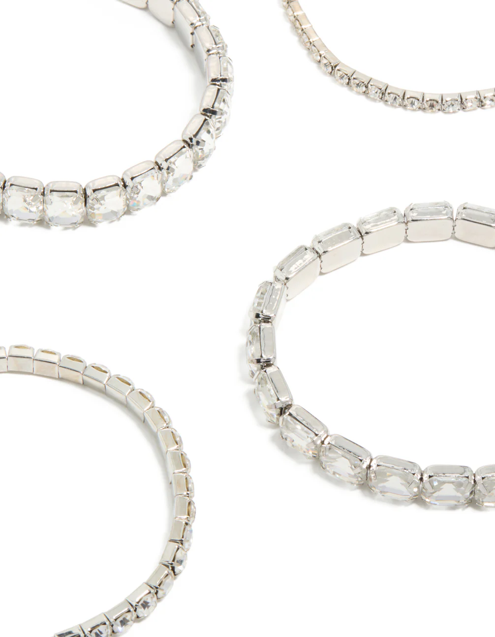 92-silver-shimmer-diamante-stretch-bracelets-5-pack-3.webp Silver Shimmer Diamante Stretch Bracelets 5-Pack