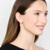 Gold Oval Huggie Earrings