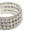 Silver Radiant Diamantes  Large Wrist Cuff