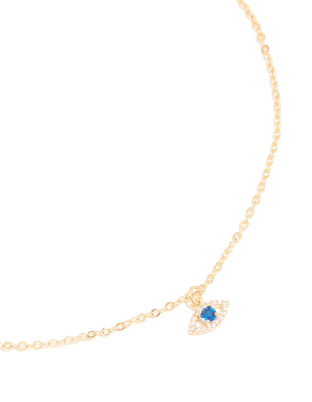 936-gold-plated-brass-cubic-zirconia-pave-evil-eye-necklace-1.webp Gold Plated Brass Cubic Zirconia Pave Evil Eye Necklace