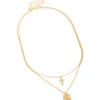 937-gold-plated-cross-rectangle-tab-pendant-layered-necklace-2.webp Gold Plated Cross & Rectangle Tab Pendant Layered Necklace