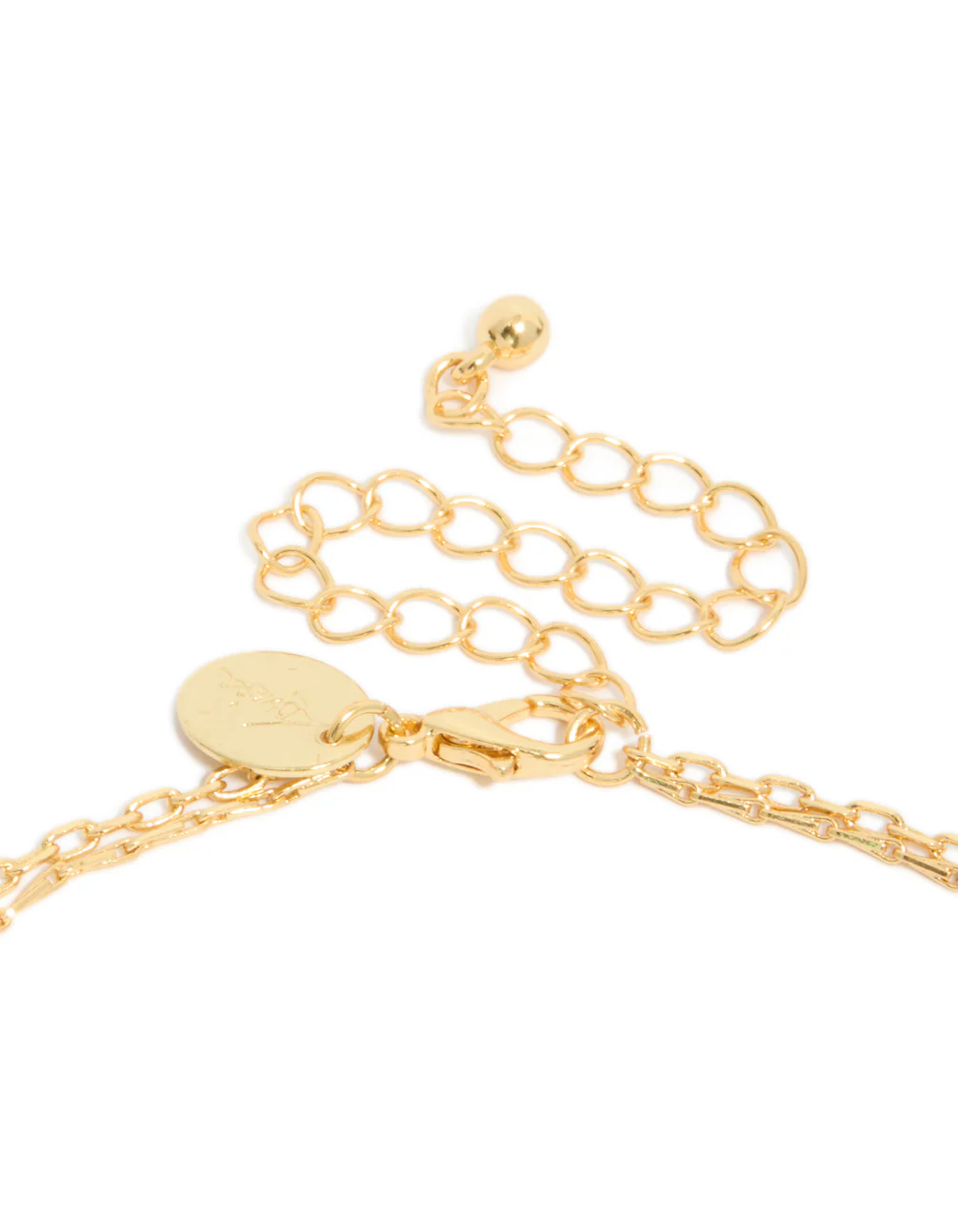 937-gold-plated-cross-rectangle-tab-pendant-layered-necklace-3.webp Gold Plated Cross & Rectangle Tab Pendant Layered Necklace
