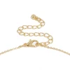Gold Plated Cubic Zirconia & Pearl Letter L Necklace