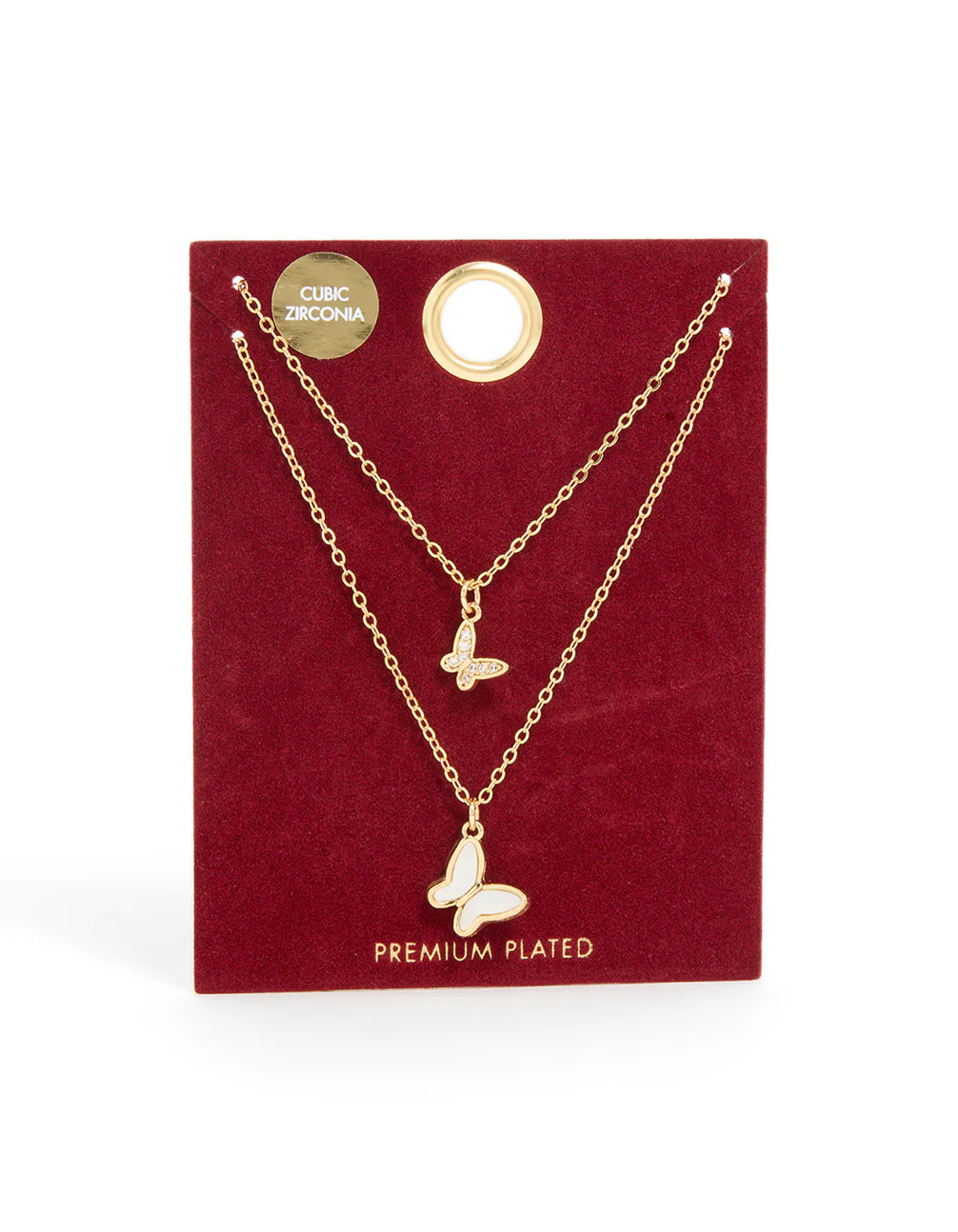 939-gold-plated-cubic-zirconia-butterfly-pearlised-butterfly-necklaces-2-pack-3.webp Gold Plated Cubic Zirconia Butterfly & Pearlised Butterfly Necklaces 2 Pack