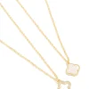 Gold Plated Flower Necklaces 2-Pack