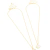 Gold Plated Flower Necklaces 2-Pack