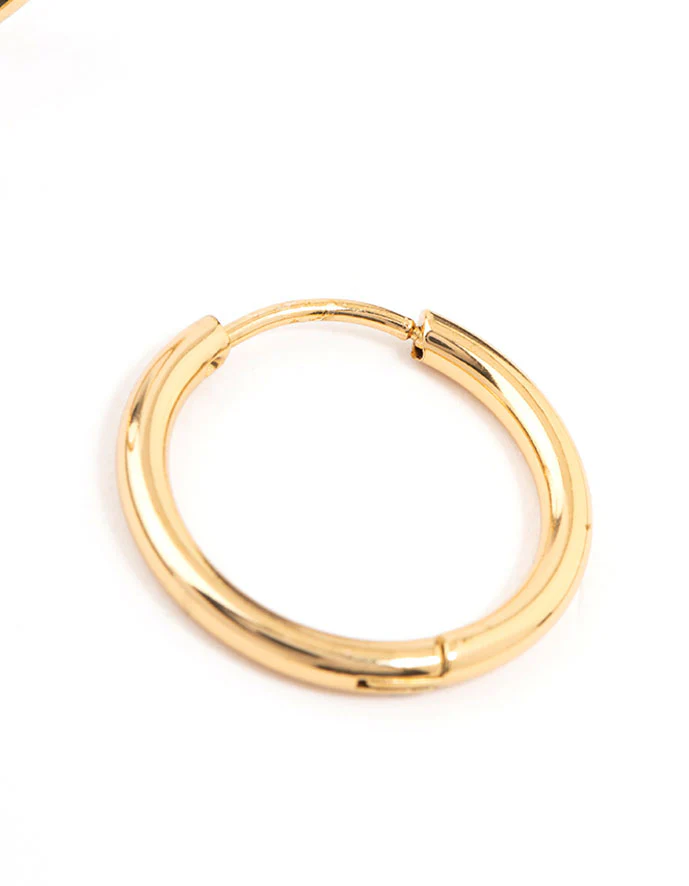 948-gold-plated-stainless-steel-thin-clicker-hoop-earrings-18mm-5.webp Gold Plated Stainless Steel Thin Clicker Hoop Earrings 18mm