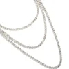 95-silver-diamante-tennis-triple-layered-necklace-1.webp Silver Diamante Tennis Triple Layered Necklace