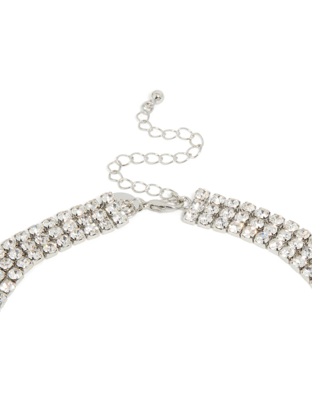 95-silver-diamante-tennis-triple-layered-necklace-3.webp Silver Diamante Tennis Triple Layered Necklace
