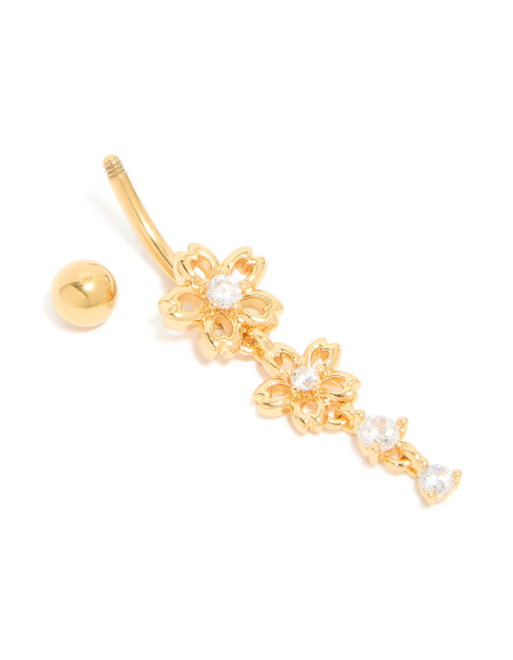 950-gold-plated-surgical-steel-cubic-zirconia-double-flower-belly-bar-3.webp Gold Plated Surgical Steel Cubic Zirconia Double Flower Belly Bar