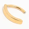 Gold Plated Surgical Steel Plain Curved Belly Ring